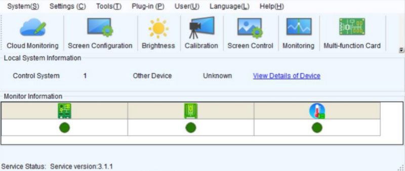 Novastar LCT Interface