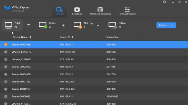 Novastar Viplex Express Async Mode