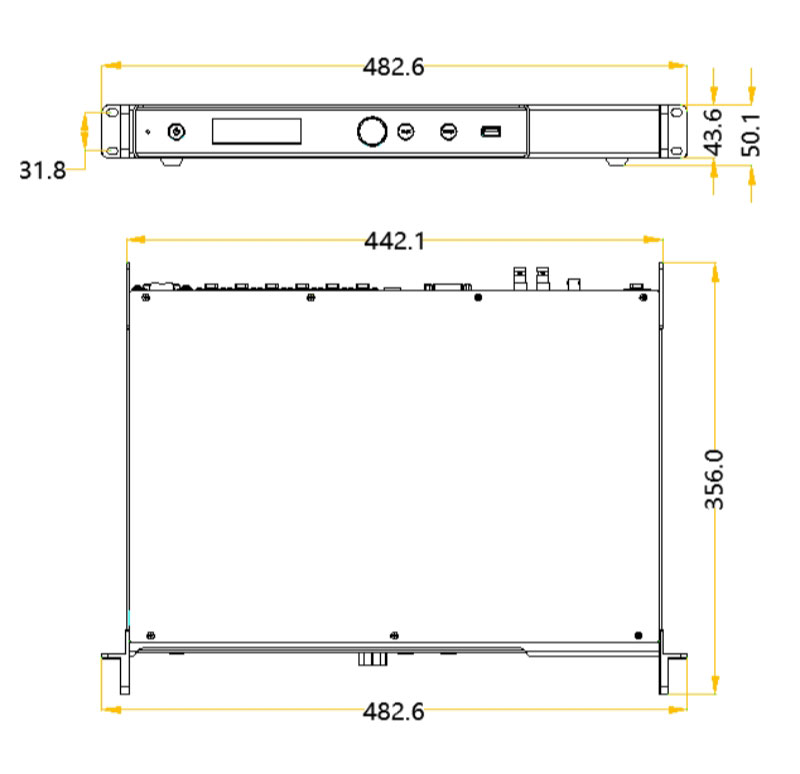 MCTRL660 PRO Dimensions