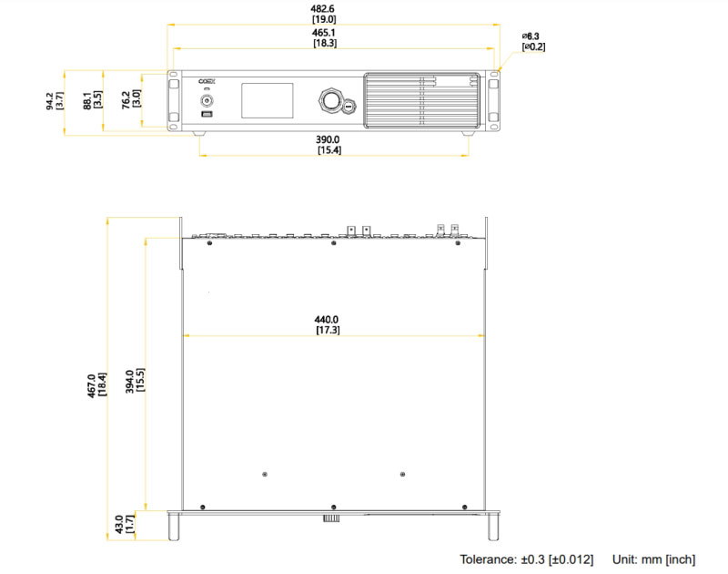 MX40 Pro Novastar Dimensions