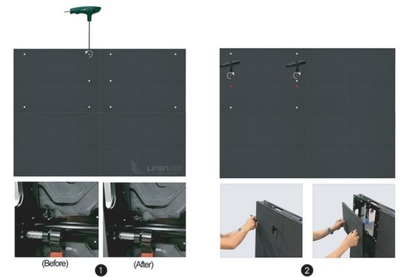 OF800 Frontal and Rear Double Service Design