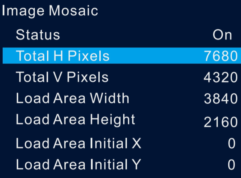 VX16s Controller Image Mosaic