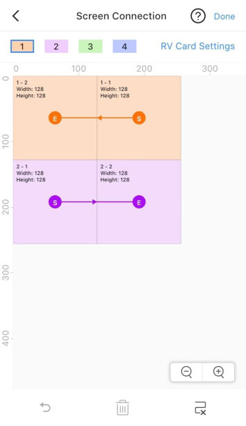 Viplex Handy Receiving Card Connection