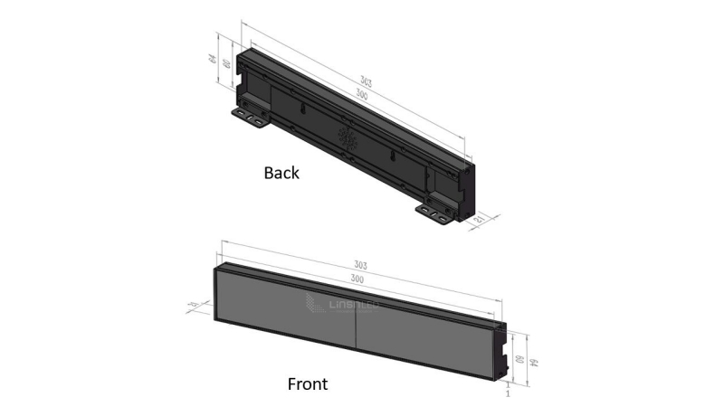 Shelf LED Display Size