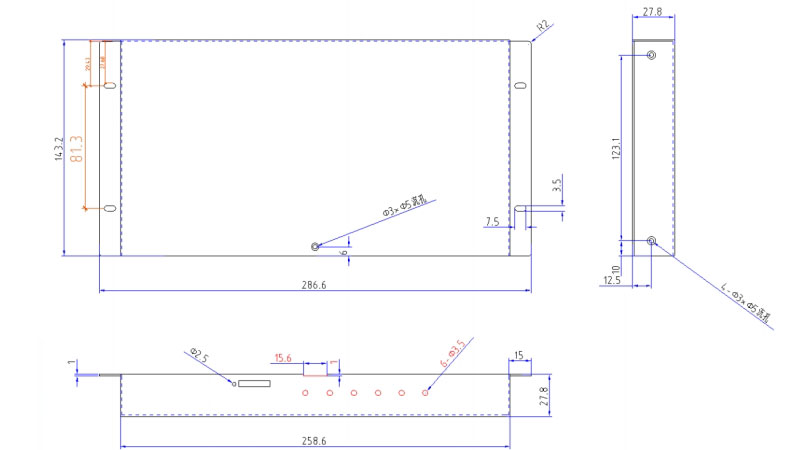 Huidu A6 Controller Dimension