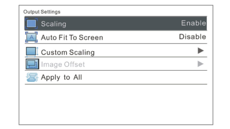 NovaPro HD Custom Scaling