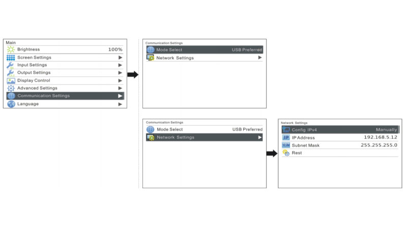 NovaStar HD Communication Settings