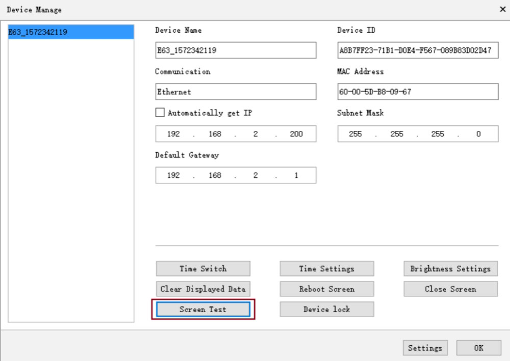 How the Control Card Tests the Display in HD 2020 LED