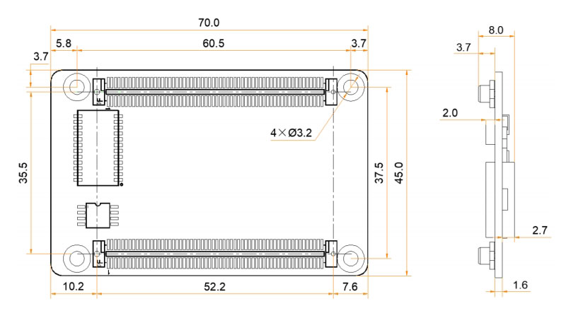 NovaStar A5s Dimensions